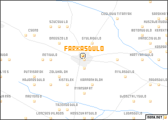 map of Farkasdůlő