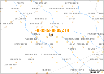 map of Farkasfapuszta