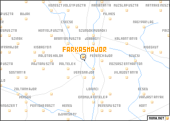 map of Farkasmajor