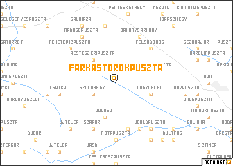 map of Farkastorokpuszta