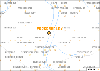 map of Farkasvölgy