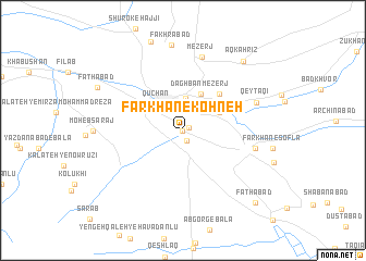 map of Farkhān-e Kohneh