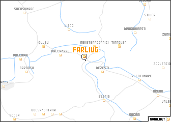 map of Fârliug