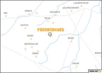 map of Farmāna Khās