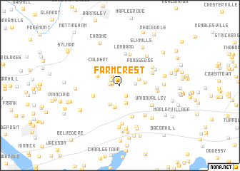 map of Farmcrest