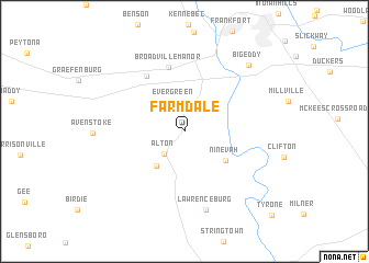 map of Farmdale