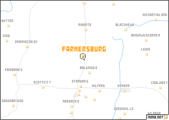 map of Farmersburg