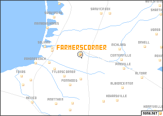 map of Farmers Corner