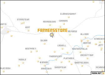 map of Farmers Store
