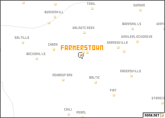 map of Farmerstown