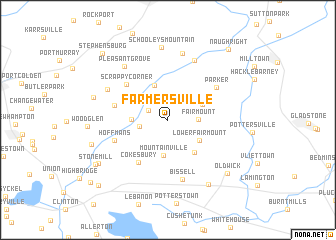 map of Farmersville