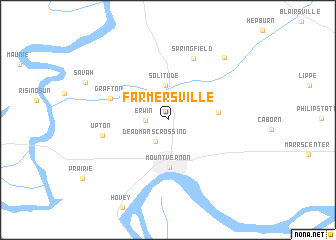 map of Farmersville