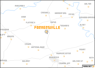 map of Farmersville