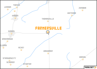 map of Farmersville