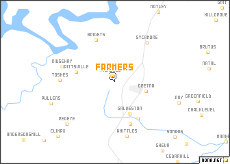 map of Farmers