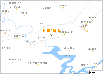 map of Farmers