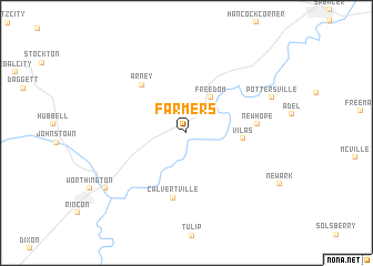 map of Farmers