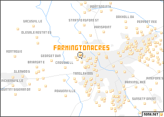 map of Farmington Acres