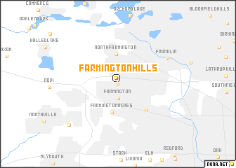 map of Farmington Hills