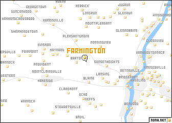 map of Farmington