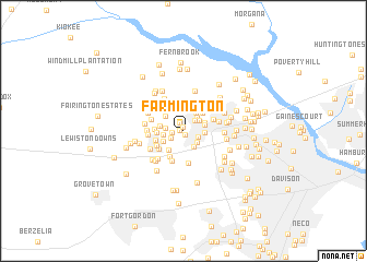 map of Farmington