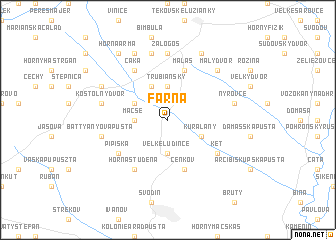 map of Farná