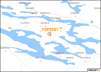 map of Farneby