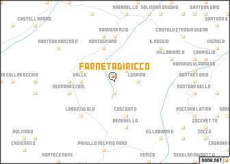 map of Farneta di Ricco