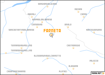 map of Farneta