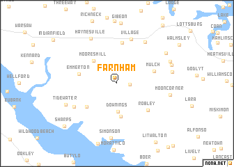 map of Farnham