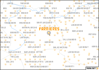 map of Farnières