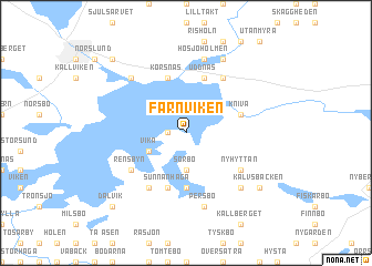 map of Färnviken