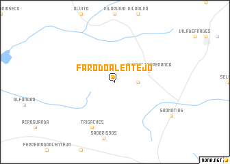 map of Faro do Alentejo