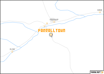 map of Farralltown