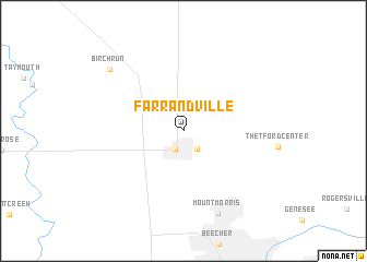 map of Farrandville