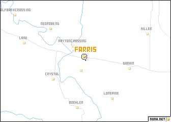 map of Farris