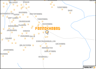 map of Farrokhābād