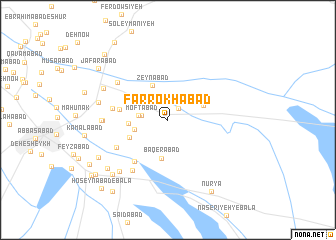 map of Farrokhābād