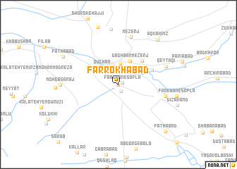 map of Farrokhābād