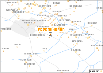 map of Farrokhābād