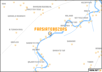 map of Fārsīāt-e Bozorg