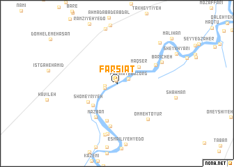 map of Fārsīāt