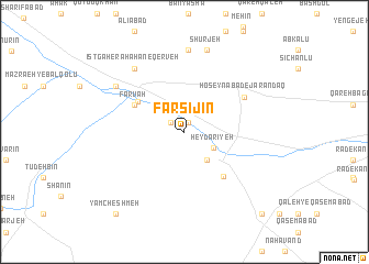 map of Fārsījīn