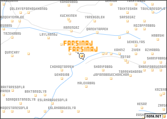 map of Fārsīnaj