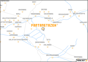 map of Farţān-e Tāzeh