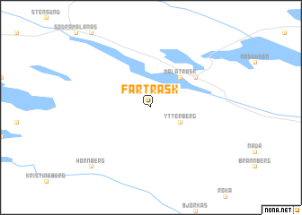 map of Fårträsk