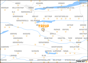 map of Fårup