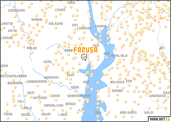 map of Farūsa