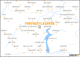 map of Farvagny-le-Grand