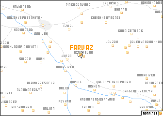 map of Farvaz